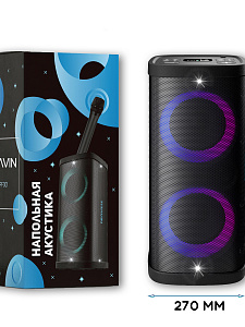 Колонка блютуз беспроводная с караоке и подсветкой 60Вт TITAVIN TI-SPF001